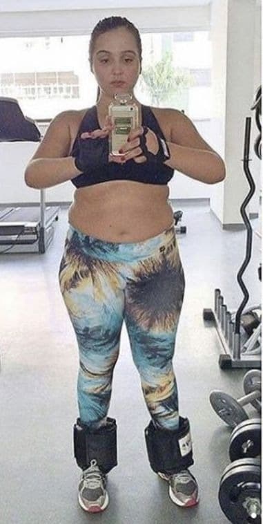 Client before training results